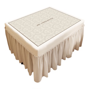 新款床头柜盖布防尘罩轻奢高级感保护垫高档卧室桌垫全包遮丑盖巾