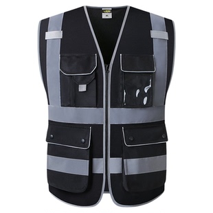 likai反光背心交通安全防护马甲建筑工地工人监理反光安全服印字