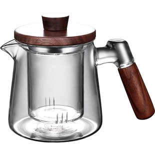 精致沏茶壶玻璃耐高温过滤泡茶器茶水分离单壶电陶炉煮茶家用套装