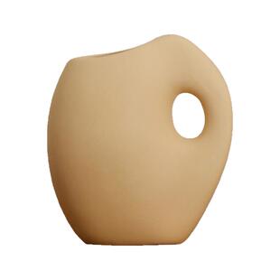 诚艺高级感小众软装饰品家居陶瓷花瓶侘寂风中古客厅酒柜桌面摆件