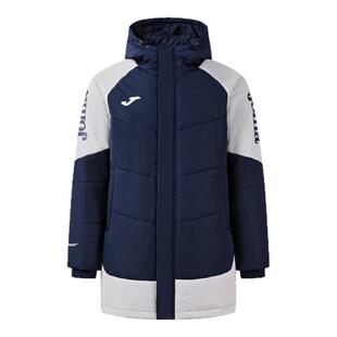 荷马joma 25年新款秋冬季保暖防风运动中长款棉服休闲连帽外套男