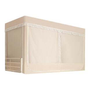 蚊帐学生宿舍遮光床帘新款单人上铺寝室下铺全包一体式免安装支架