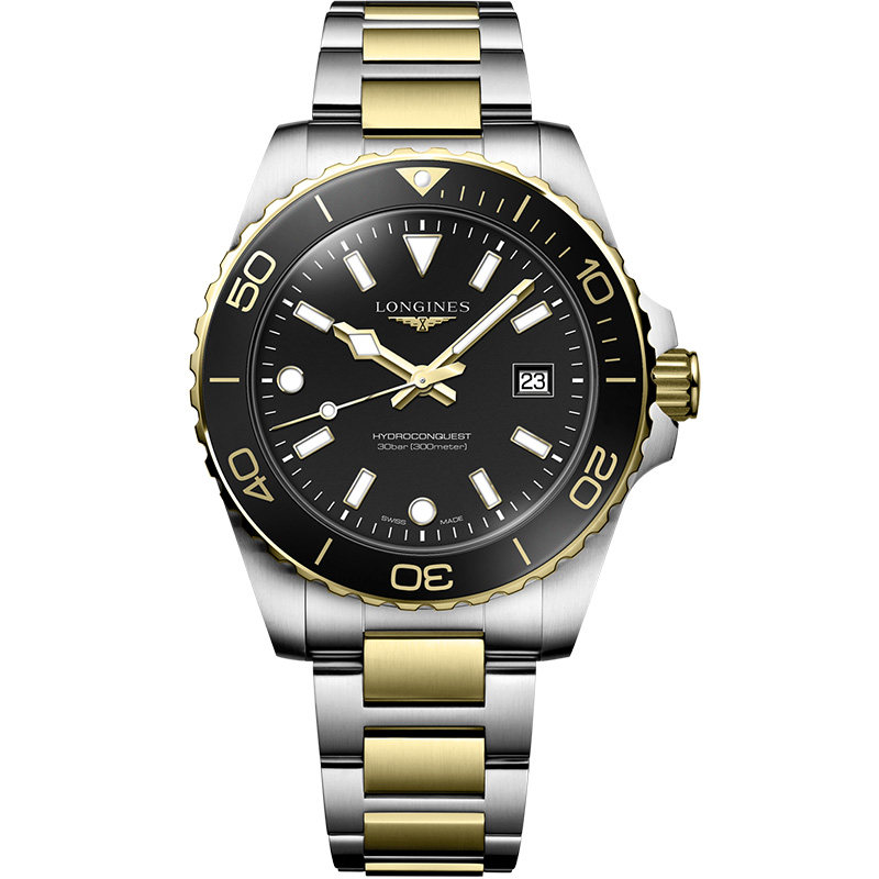 【新品】Longines浪琴官方康卡斯潜水系列腕表男表间金石英腕表