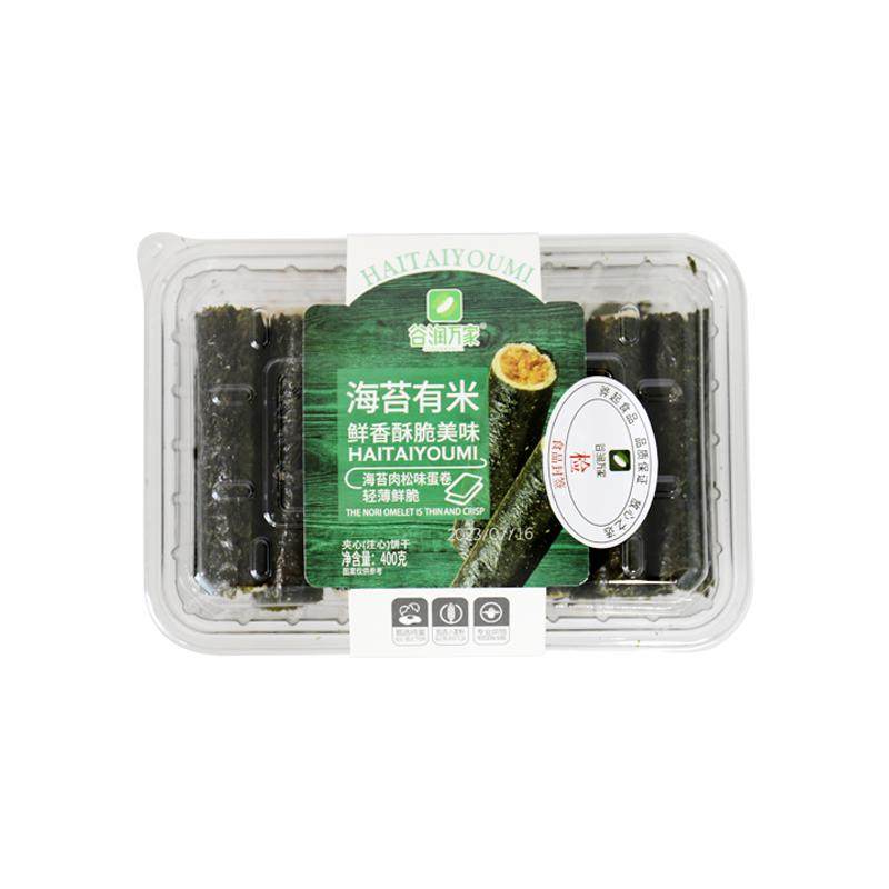 谷润万家海苔有米海苔肉松味蛋卷夹心饼干宝宝儿童办公室休闲零食