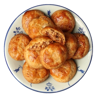 广东特产广式鹏发鸡仔饼潮汕腐乳饼酥脆饼干传统糕点茶心瓶装218g