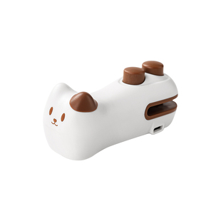 可爱猫咪封口机便携小型usb充电手压式零食塑封防潮神器封开两用