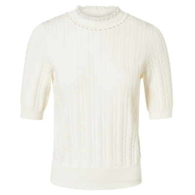 本白色手工钉珠LaKoradior