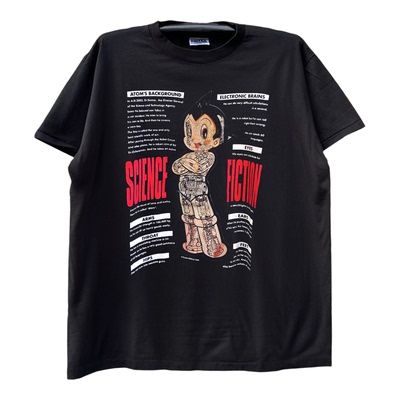 Astro Boy铁臂阿童木卡通动漫美式短袖T恤vintage古着情侣半袖潮