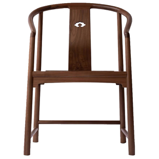 新中式实木主人椅高端茶室舒适靠背主人椅喝茶泡茶茶桌专用茶椅子