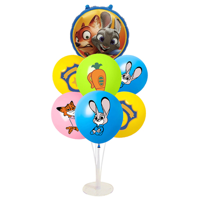 疯狂动物城主题气球兔子警官海报