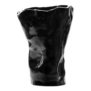 AURA皱褶艺术花瓶树脂中古家居饰品设计侘寂风摆件小众北欧极简