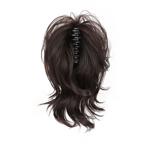 人鱼卷高马尾假发抓夹式御姐蓬松卷马尾假发辫子高颅顶假发辫马尾