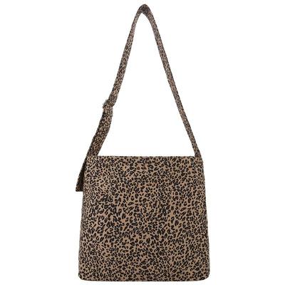 热风2025年春新款女士豹纹单肩包