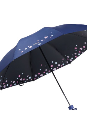 天堂伞晴雨两用黑胶防晒防紫外线