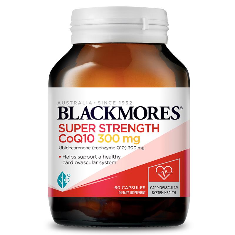 【自营】BLACKMORES澳佳宝辅酶Q10胶囊心脏心肌护血管300mg 60粒