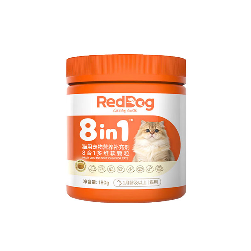 红狗8合1猫多维软颗粒200g