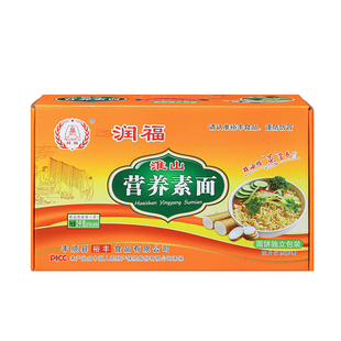 润福淮山营养素面非油炸炒面山药面火锅大碗面饼速食面条一箱整箱