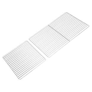 304不锈钢烧烤网BBQ大号烧烤炉专用网晾网方格网条形网加粗铁丝网