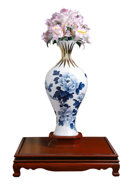 博物馆收藏金奖非遗手捏瓷花送礼