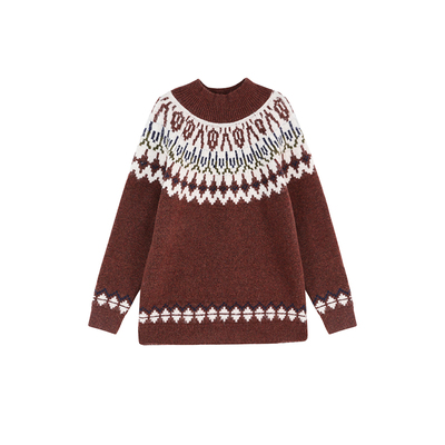 女童高领毛衣绵羊毛儿童针织衫