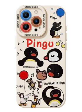 pingu企鹅手机壳适用于华为系列