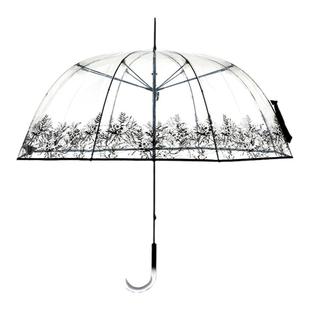 knirps克尼普斯德国手动直柄伞防雨伞透明雨伞鸟笼伞透明果冻伞