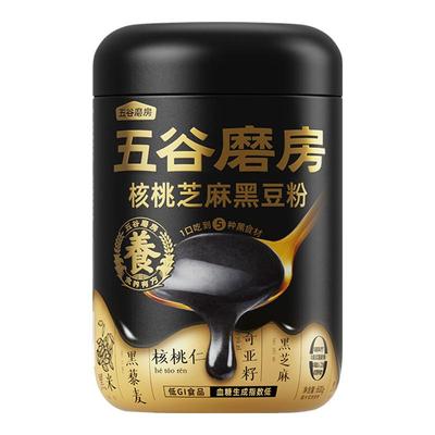 五谷磨房核桃黑芝麻糊营养早餐粉