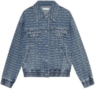 REVAN芮范设计师款高级感满印牛仔外套RN70111205