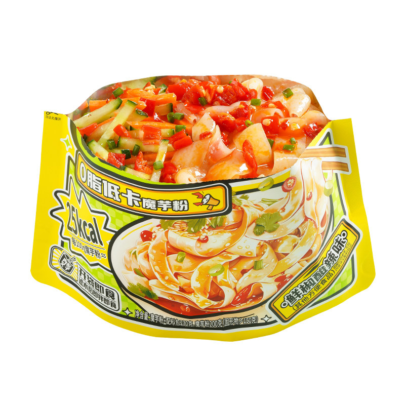 阿宽魔芋凉面凉皮横版魔芋面轻食代餐速食即食免煮主食低卡面体