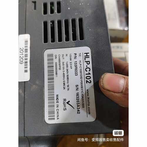 议价HOLIP海利普HLPC102变频器1.5KW22维修
