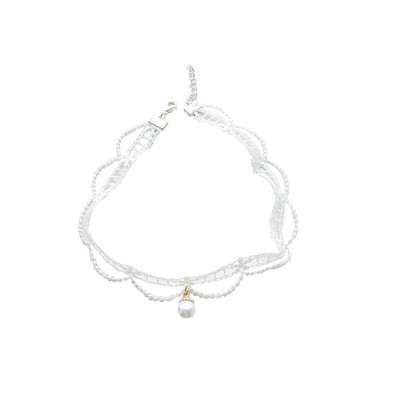 choker白色气质甜美超仙短款项链