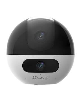 萤石新品C7双摄版精灵球无线网络摄像头360全景家用手机远程监控
