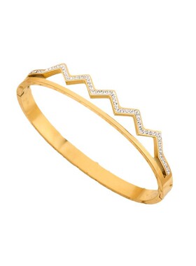 欧美时尚钛钢镶钻手镯女生礼物