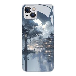 古风山水适用小米14手机壳17/15/13ultra中国风11水墨画10新款红米k70至尊版k80玻璃note13turbo高级感60套50