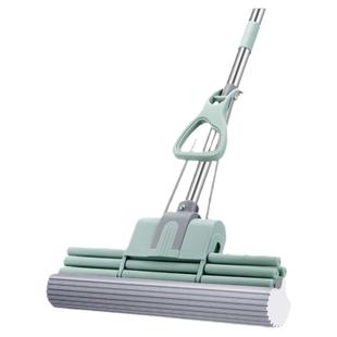 好拖把38CM海绵拖把头吸水地拖布大号家用挤水不锈钢胶棉拖把墩布