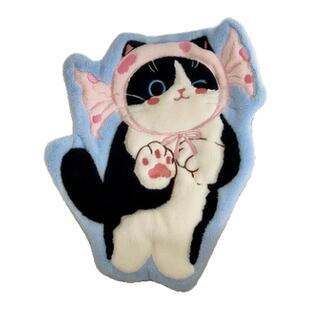 可爱猫咪擦手巾挂式超强吸水加厚厨房卫生间毛巾手帕珊瑚绒小方巾