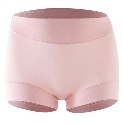 大码红色内裤女高腰平角裤莫代尔