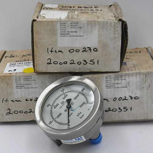 STEWART-BUCHANAN HITEC 200020351 PRESSURE GAUGE 0-1000BAR 10