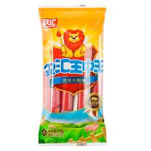 双汇王中王270g袋装优级火腿肠休闲零食小吃泡面搭档