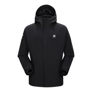 骆驼熊猫雨壳三合一冲锋衣男2026春夏户外三防登山服外套幻影黑