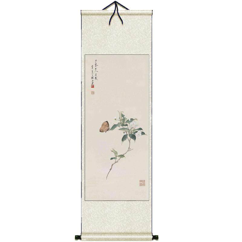 丝绸画国画高端材质更细腻更光滑