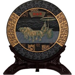 西安特色文化纪念品兵马俑旅游定制礼品炭雕摆件外宾朋友中式礼物