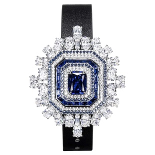 Young高定珠宝蓝宝石项链女神机百炼蓝钻腕带手链两戴吊坠表链女