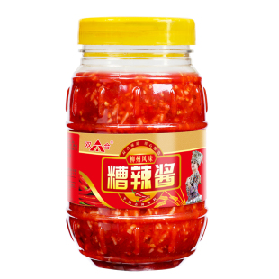 广西特产双合柳州糟辣酱瓶装900g甜酒辣椒酱凉拌调味品家用大瓶装