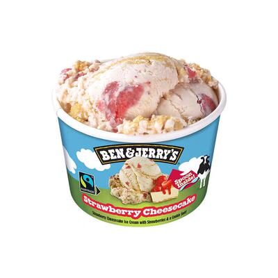 Ben&Jerry's本杰瑞巧克力布朗尼香草冰淇淋进口冰激凌