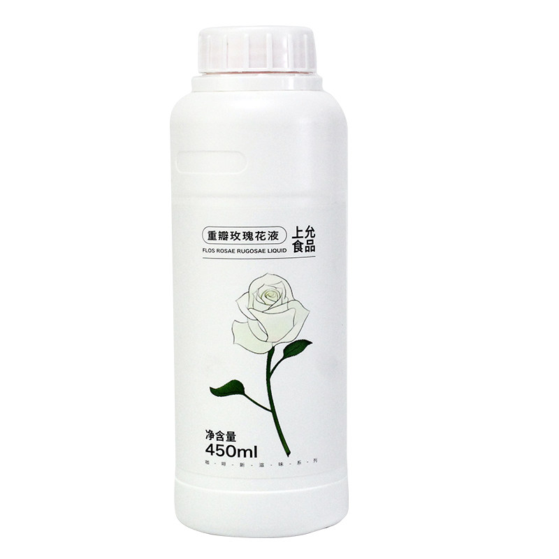 上允玫瑰花液450g奶茶咖啡糖浆