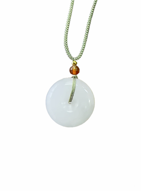 天然新疆天山翠平安扣吊坠同款