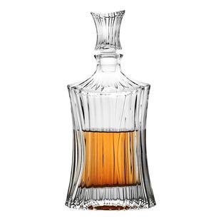 捷克进口水晶玻璃威士忌醒酒瓶带塞醒酒器白酒家用分酒器欧式高端
