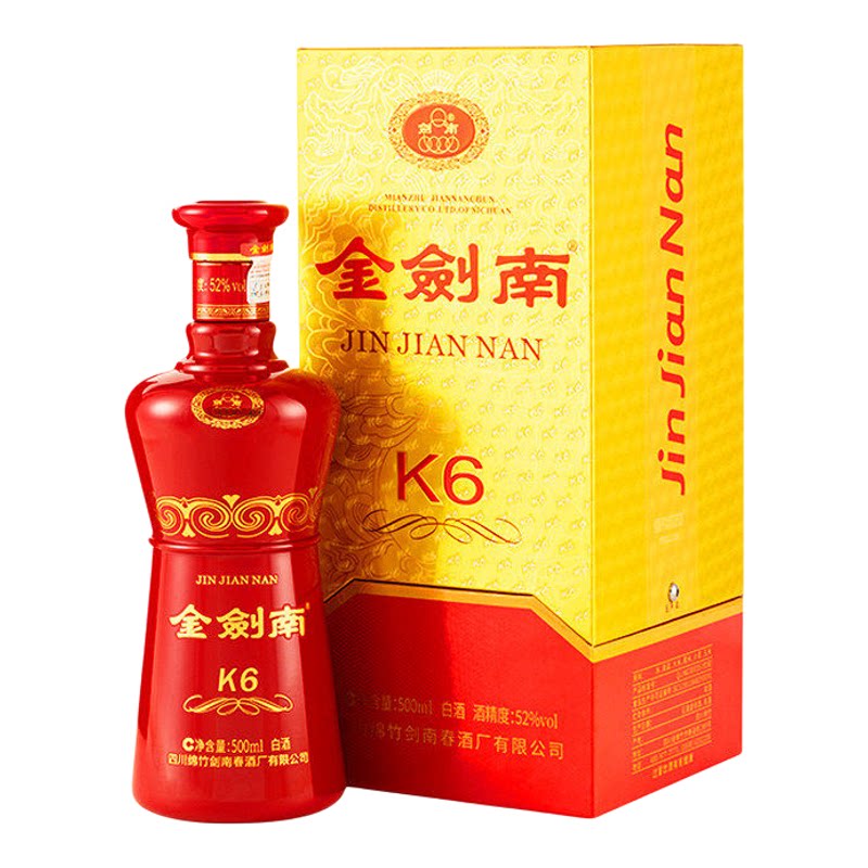 金剑南K652度500ml单瓶