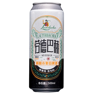 劳德巴赫精酿全麦白啤500ml*12听